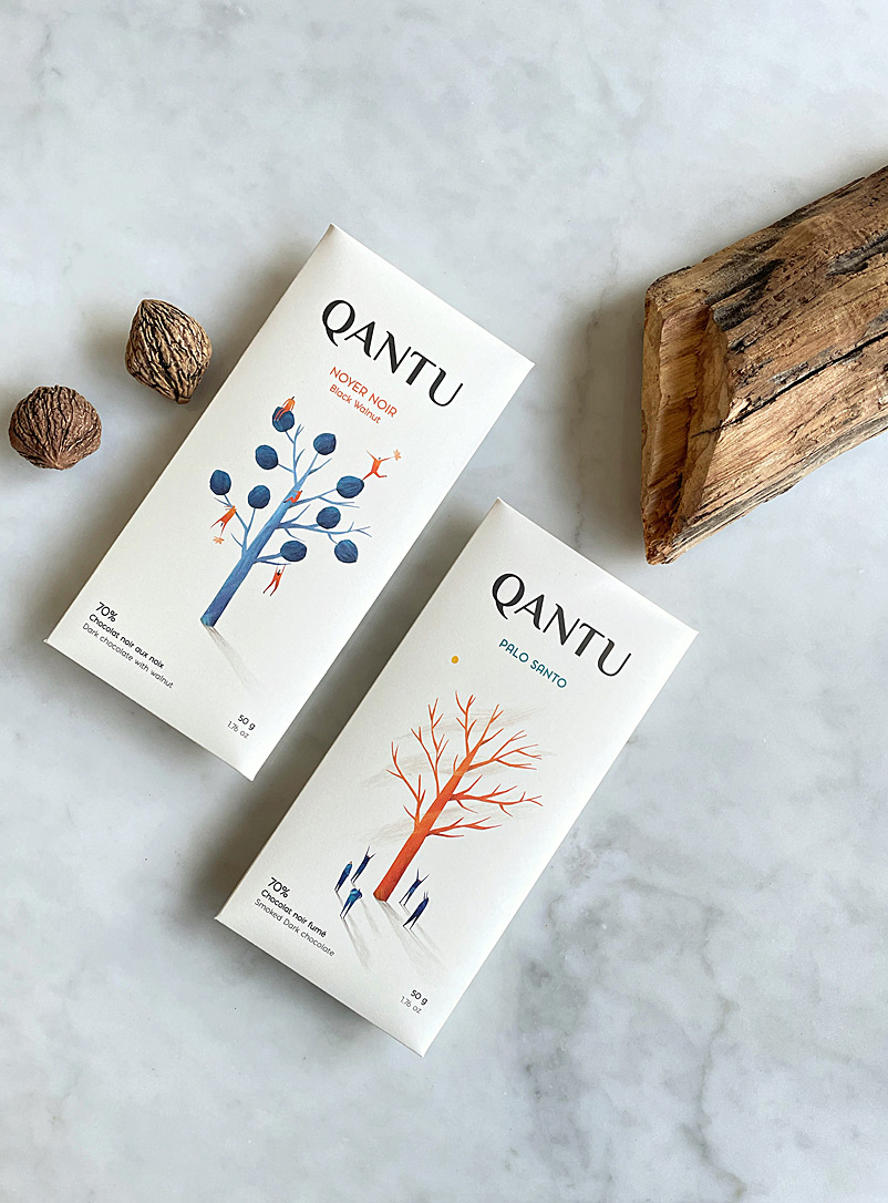Qantu: La sélection de chocolat Forêts nordiques Ensemble de 2 tablettes Assorti