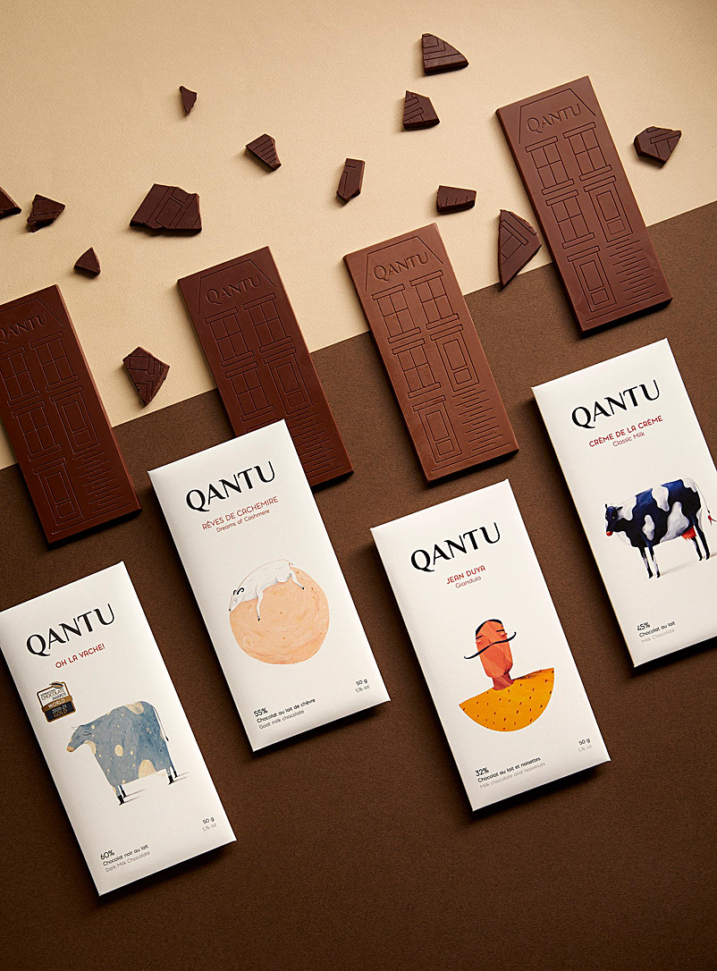 Qantu Assorted Milk chocolate discovery set 4 bars