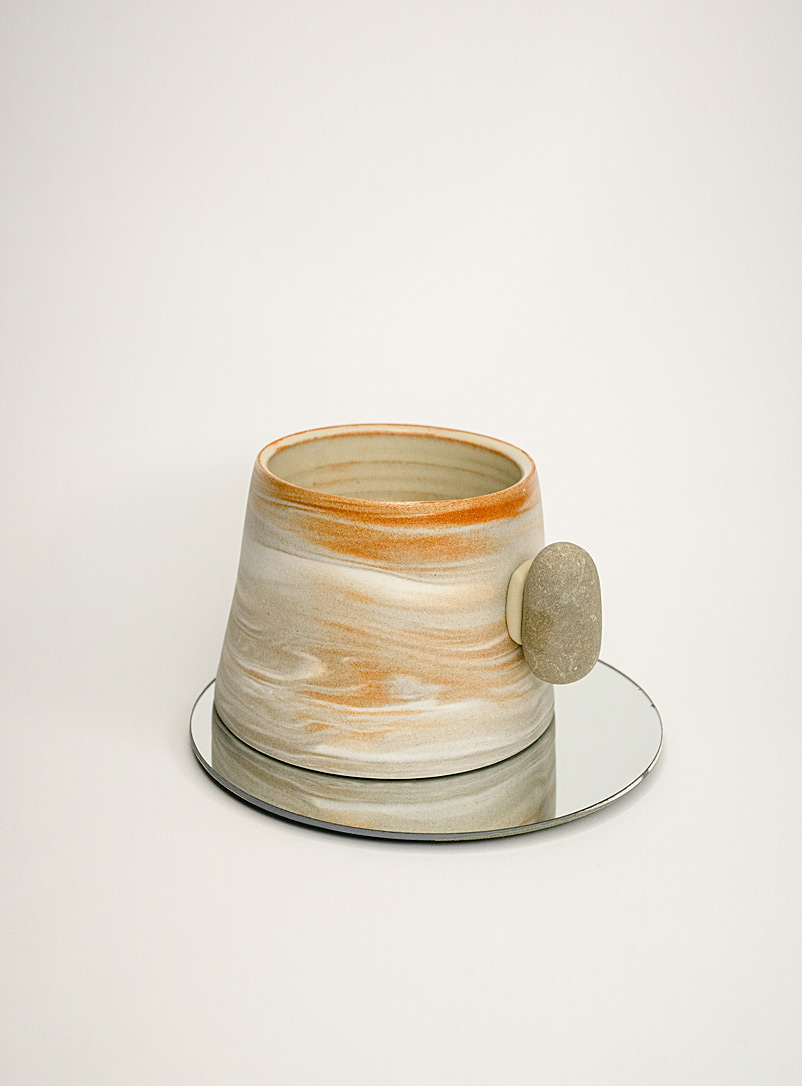 Queenie.X.ceramics Assorted orange  Mountain mug