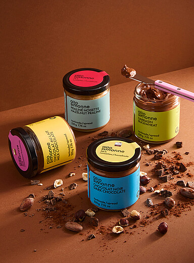 Classic hazelnut and chocolate spread set Set of 4 products