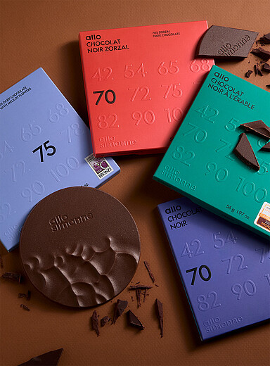 L'ensemble D&eacute;couverte chocolat&eacute;e 4 barres