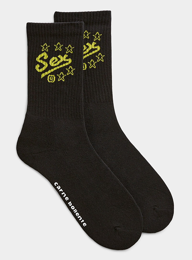 Carne Bollente Black Sex socks for men