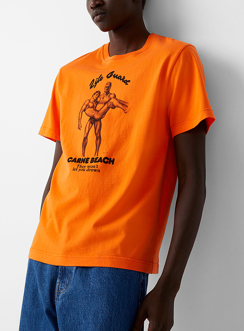 Carne Bollente Orange Life Guard Tom of Finland T-shirt for men