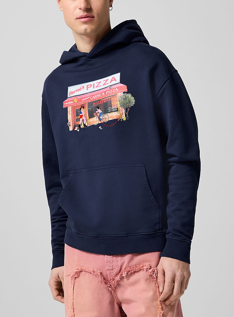Hot Slice printed and embroidered hoodie Unisex product image (primary)