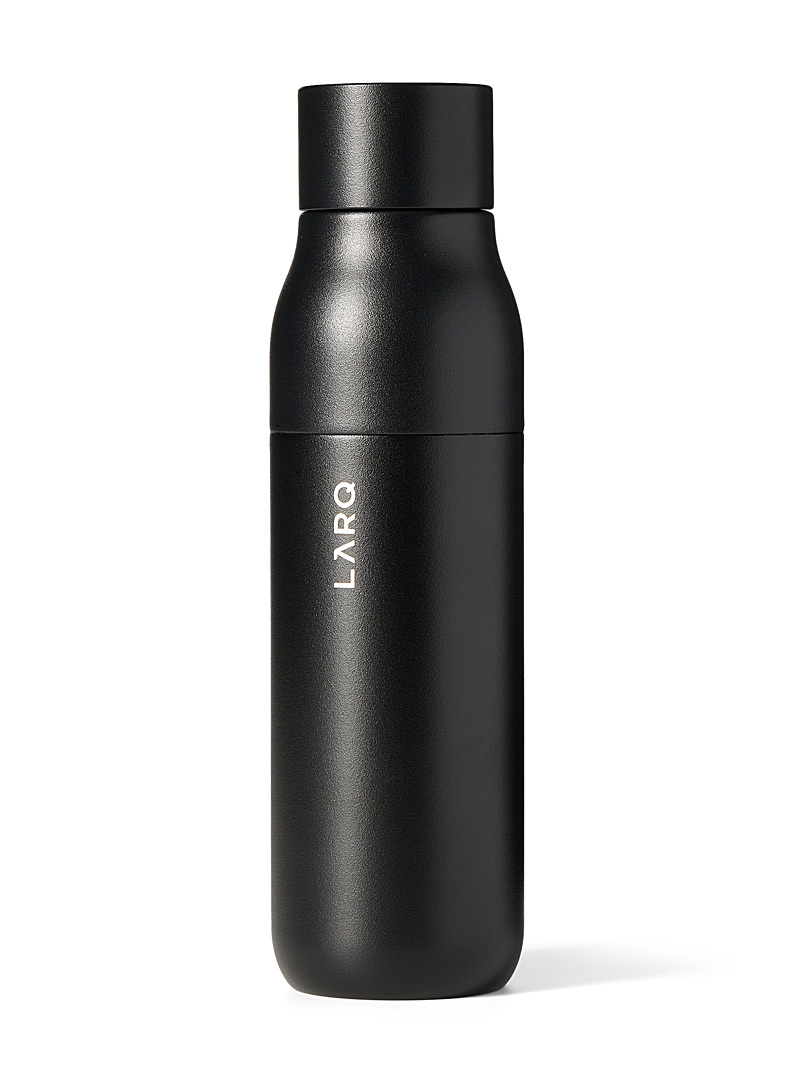 Black PureVis self-cleaning insulated bottle 500 ml, LARQ