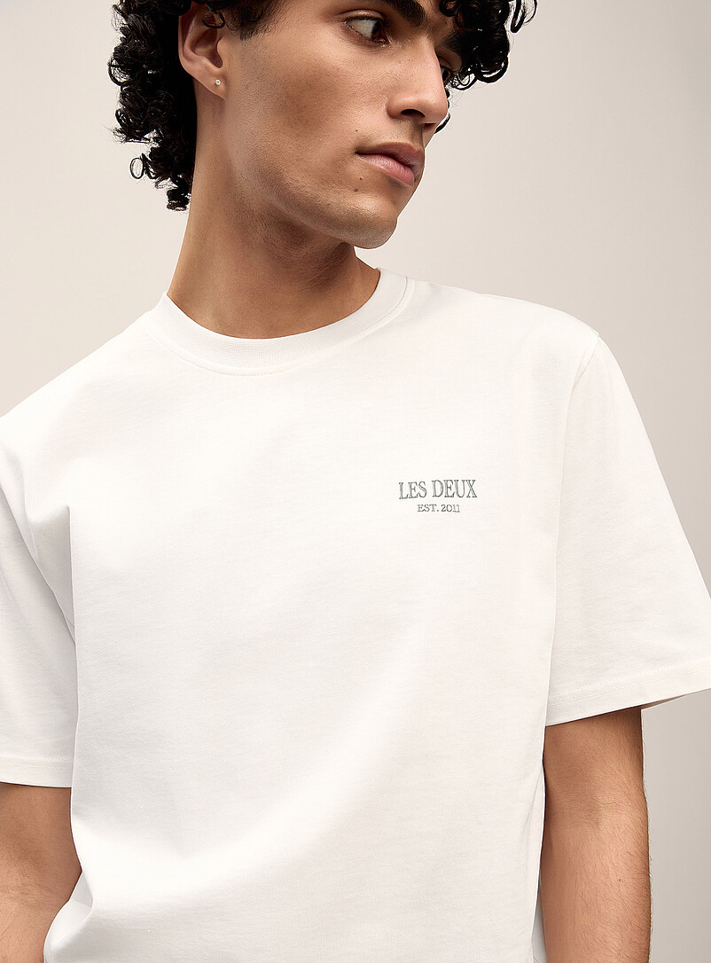 Les Deux: Le t-shirt Ben Residence Blanc pour homme
