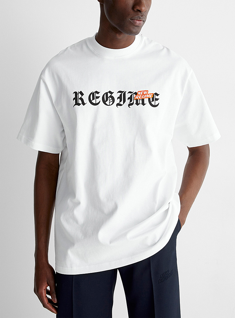 Atelier New Regime White Regime oversize T-shirt for men