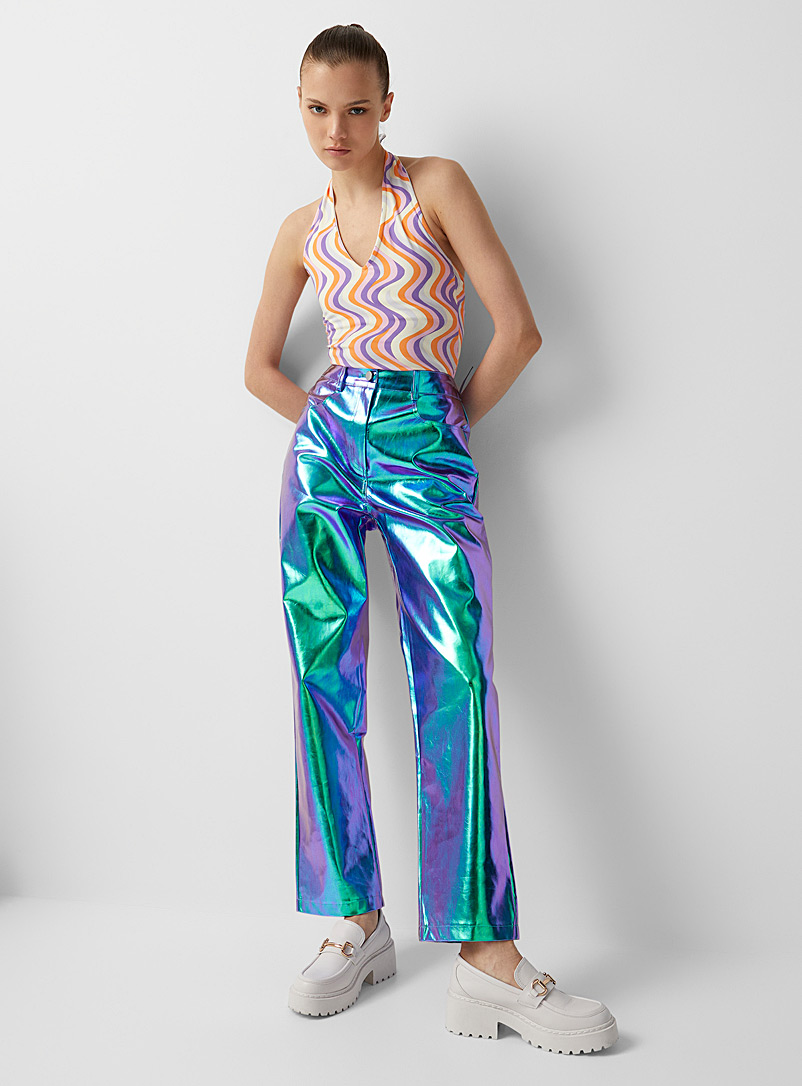 Iridescent purple pant | Amylynn | High 