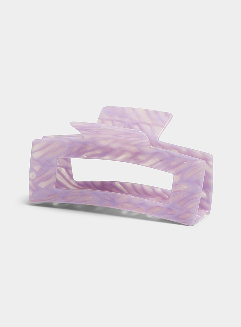 Simons Lilacs Scale-like oversized clip for women