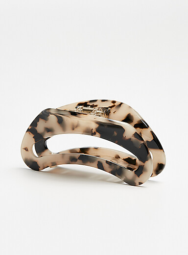 Leopard half-moon clip