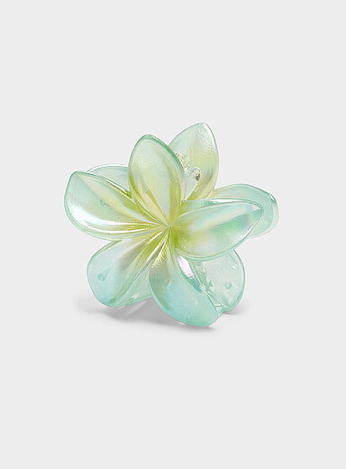 La grande pince fleur hawa&iuml;enne iris&eacute;e