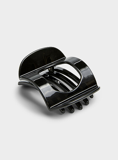 Neutral large-tooth openwork clip