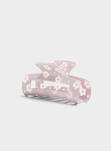 Iridescent flower clip