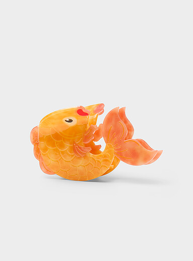 Large orange fish clip