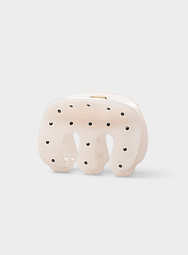 Dotted rounded-tooth clip