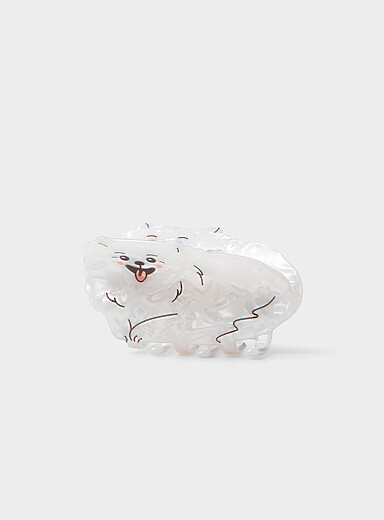 Cheerful dog small clip