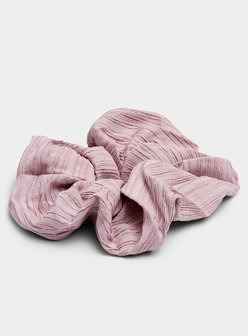 Simons Pink Textured XL scrunchie for women