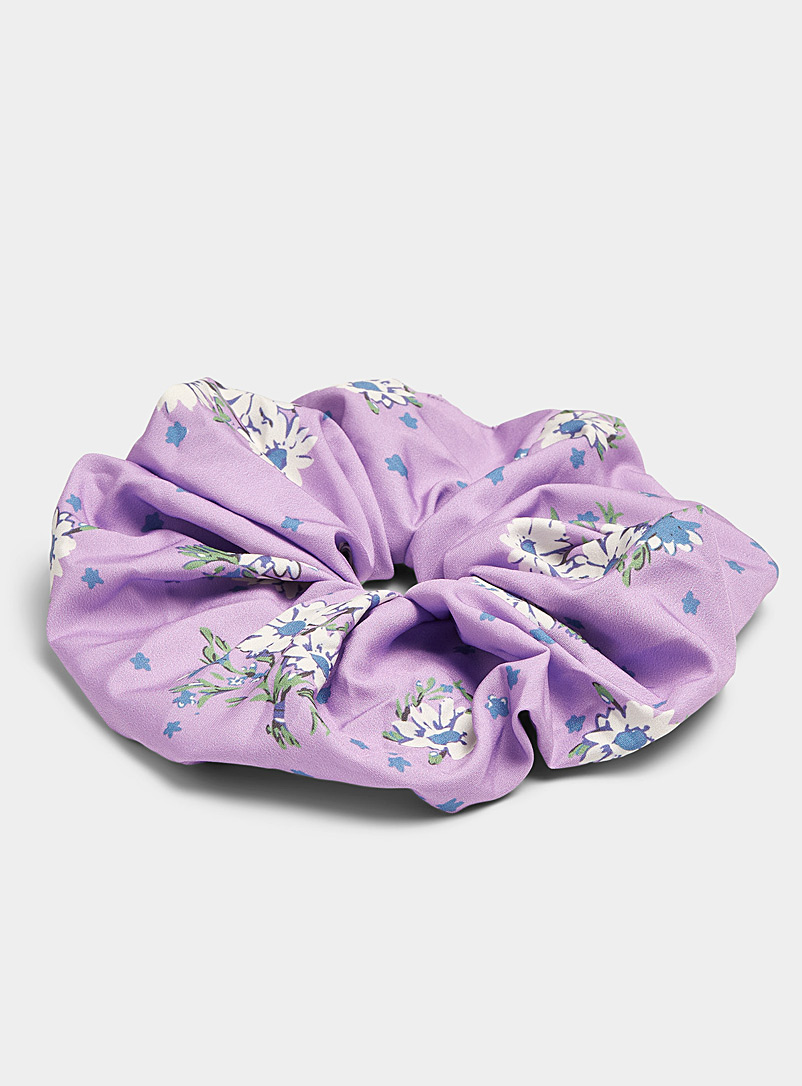 Simons Lilacs Floral poetry oversized scrunchie for women