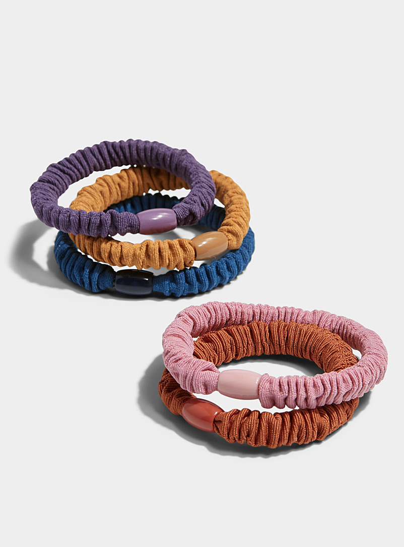 Simons Assorted Pleated elastics Set of 5 for women