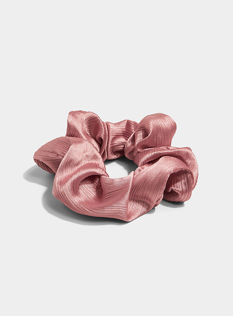 Simons Dusky Pink Sparkly thread scrunchie for women