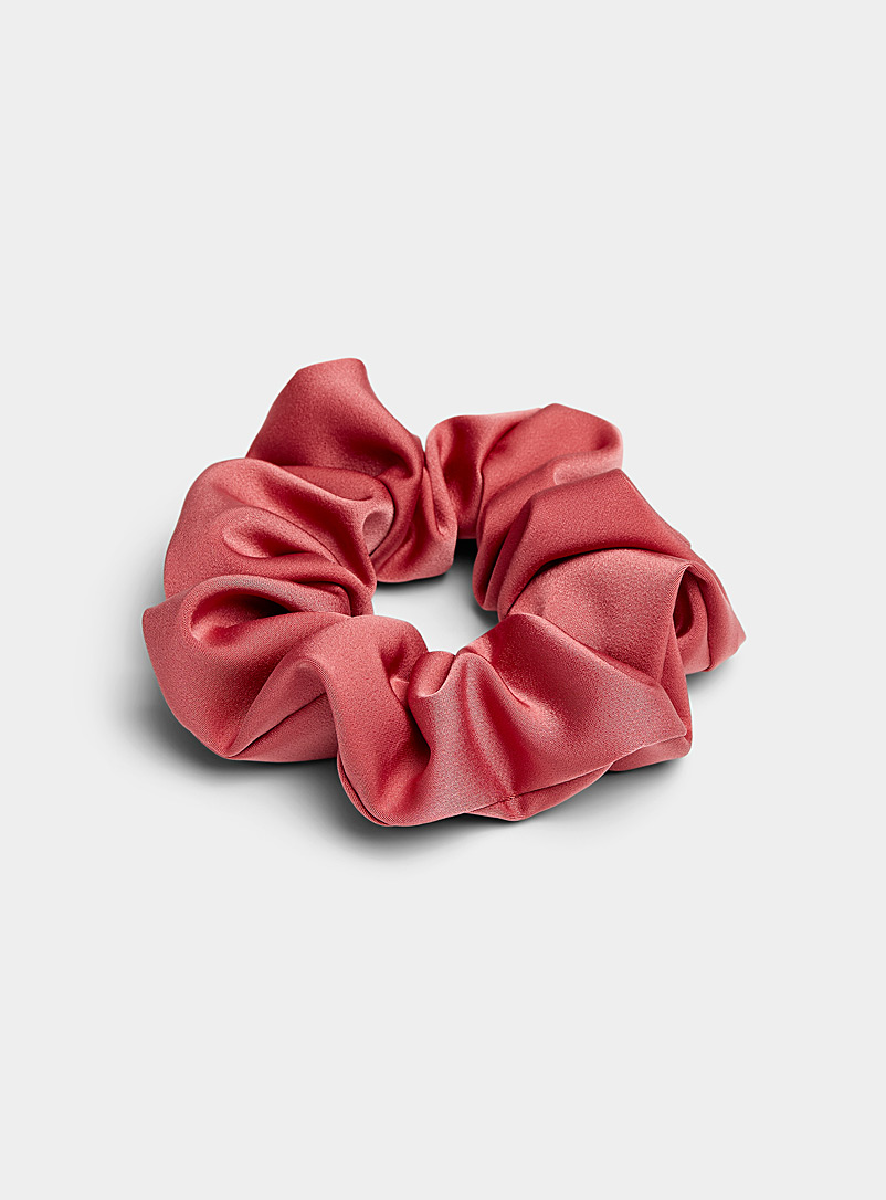 Simons Pink Pastel satiny scrunchie for women