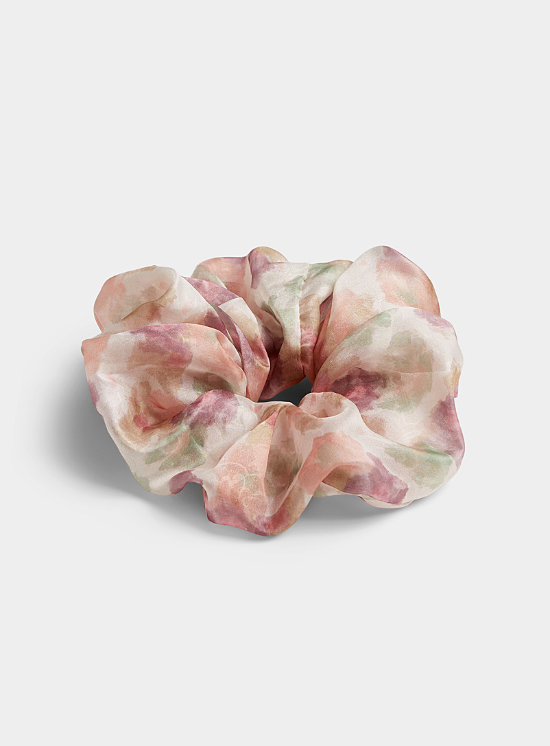 Simons Assorted Large abstract-flower scrunchie for women