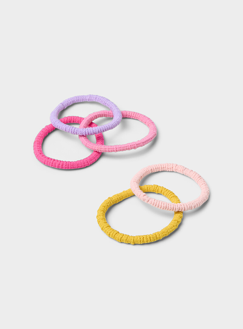 Simons Sand Gathered elastics Set of 5 for women