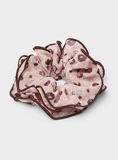 Le chouchou XL chiffon fleuri