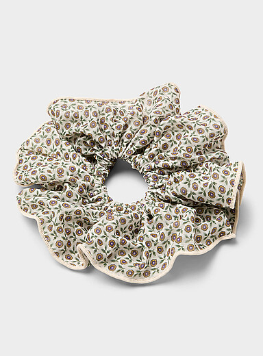 Floral tapestry large scrunchie