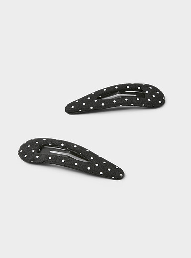 Pin-dot barrettes Set of 2
