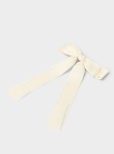 La barrette grande boucle organza effet double