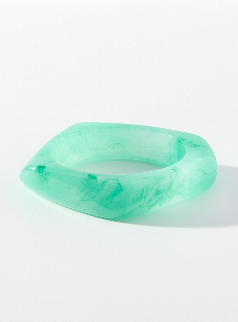 Simons Off White Asymmetric bangle for women