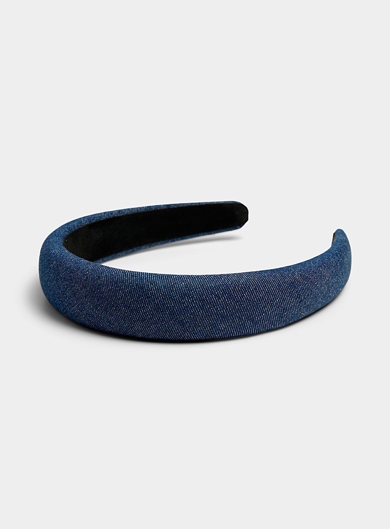 Simons Dark Blue Denim headband for women