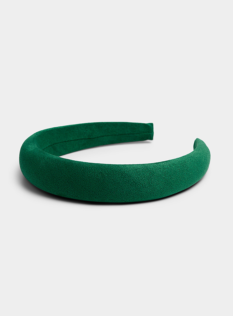 Simons Pine/Bottle Green Colourful foam headband for women