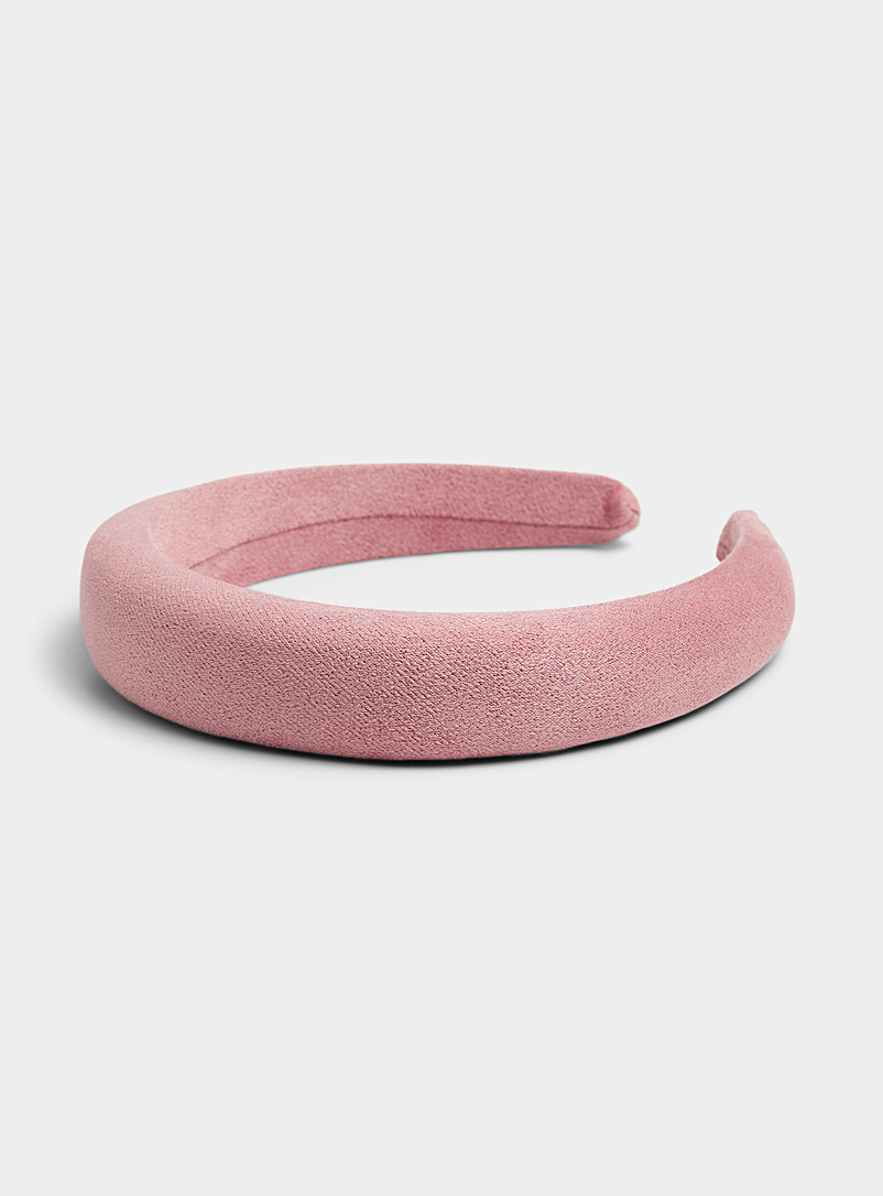 Simons Pink Colourful foam headband for women