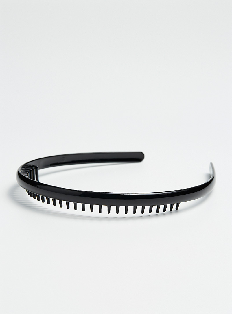 Simons Black Toothed headband for women