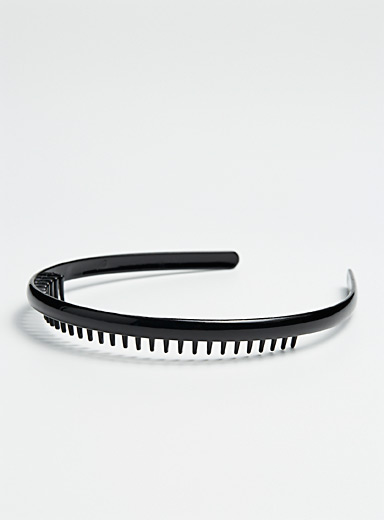 Lot De 5 Bandeaux Peigne Serre-tête - 2 Cm De Large - Accessoire Cheveux Noir Pour Femmes/filles - 11