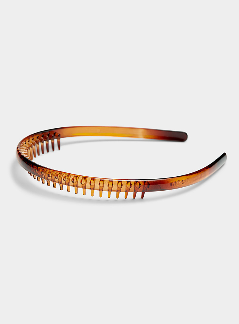 Simons Brown Toothed headband for women