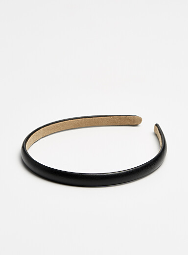 Faux-leather headband