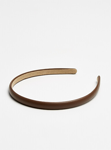 Le serre-t&ecirc;te effet cuir