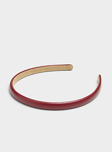 Faux-leather headband