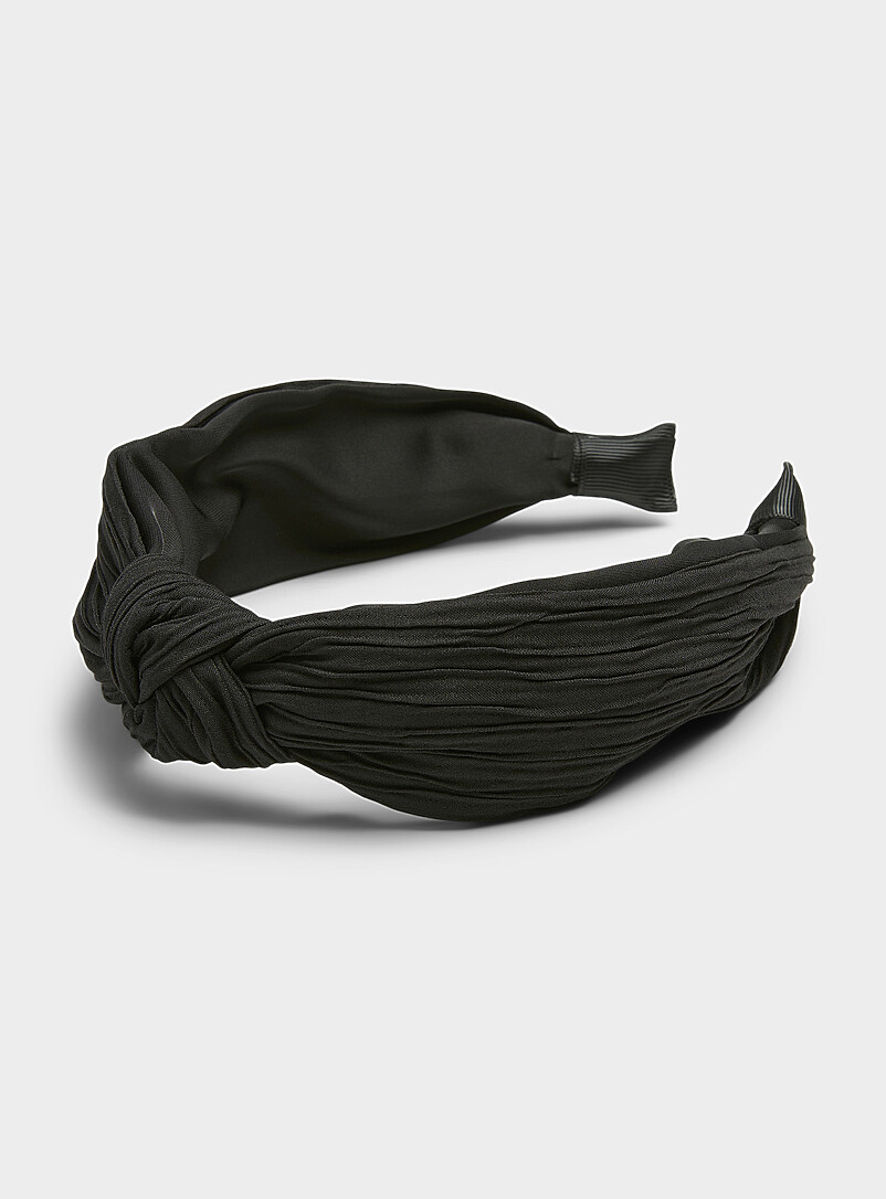 Serre-tête Avec Nœud Satiné Pour Femme - Lot De 3, Confortable, Antidérapant - 5