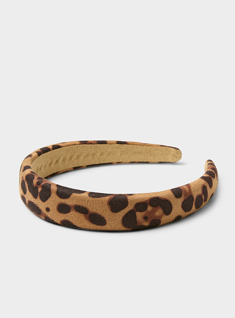 Le serre-tête effet suède léopard | Simons | Magasinez des Bandeaux et ...