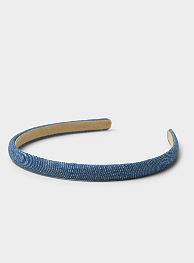 Le mince serre-t&ecirc;te denim