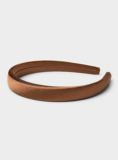 Solid satiny headband