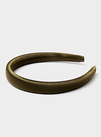 Solid satiny headband