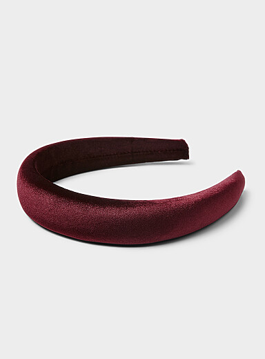 moir&eacute; velvet headband