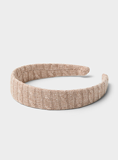 Cable-knit headband