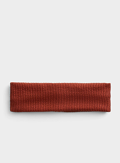 Wavy texture wide headband
