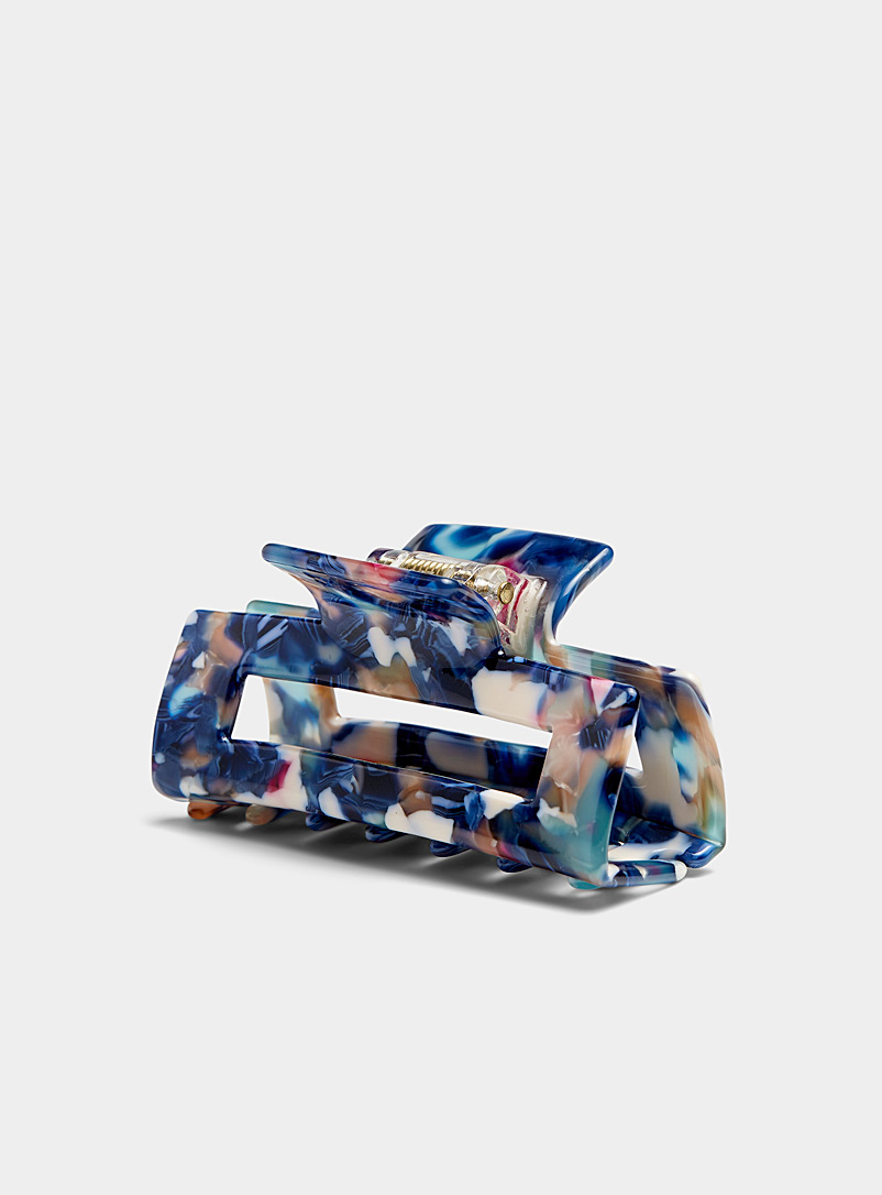 Colourful Flecked Rectangular Clip